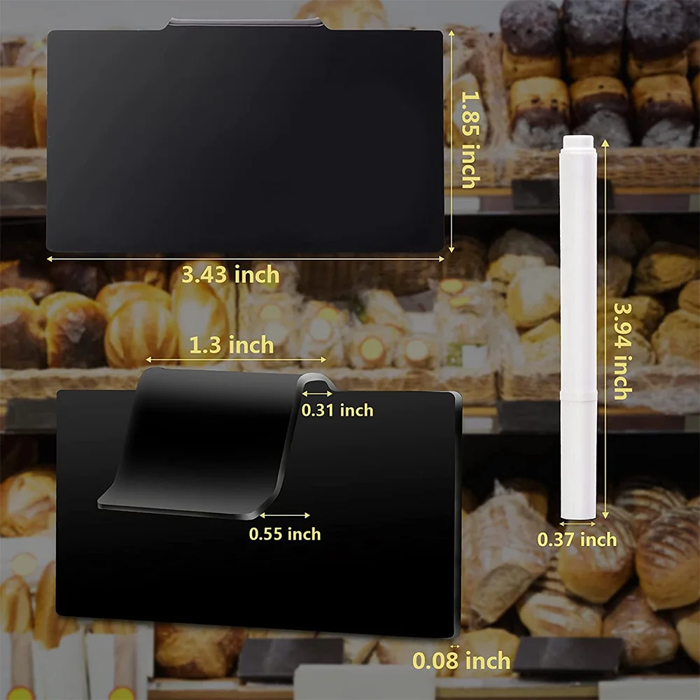 Держатели этикеток для корзины кладовой съемные акриловые этикетки держатели кухонных