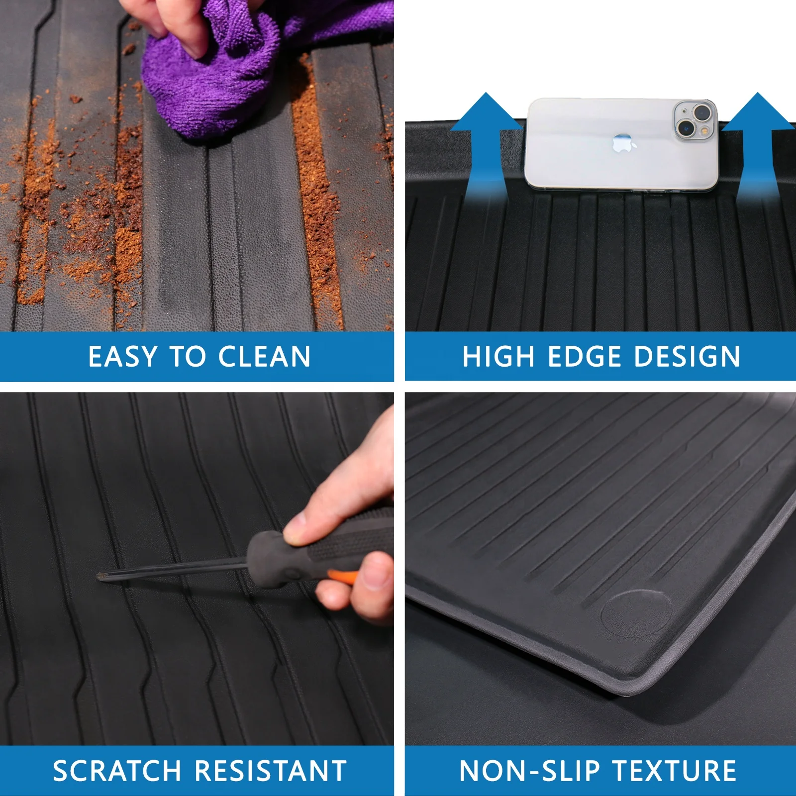 Custom Car Trunk Mats Cargo Boot Carpets Cargo Liners Fit For Land Rover Defender