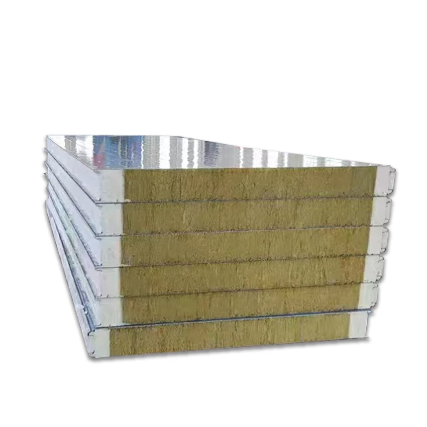 China Manufacturer New Product Glass Silk Cotton Core Sandwich Thin Flame Retardant Core Rock Wool Board