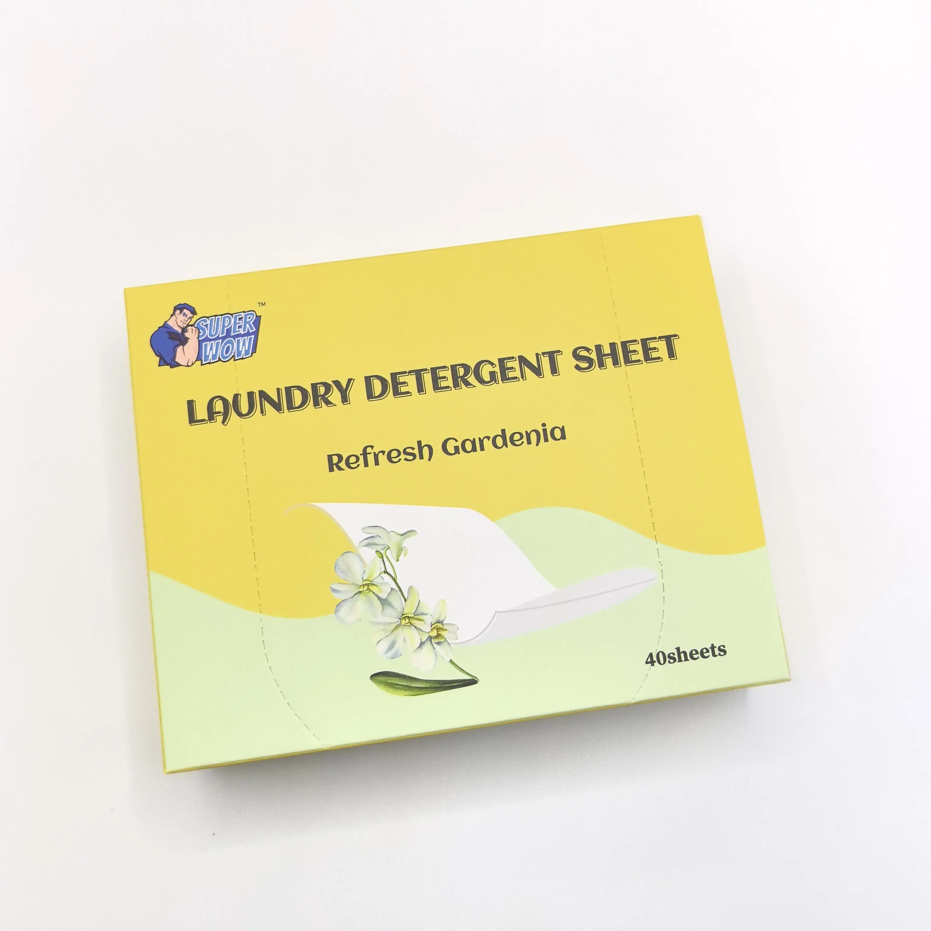Eco Friendly Laundry Detergent Sheets Plant-Derived Formula Laundry Strips Without Phosphate
