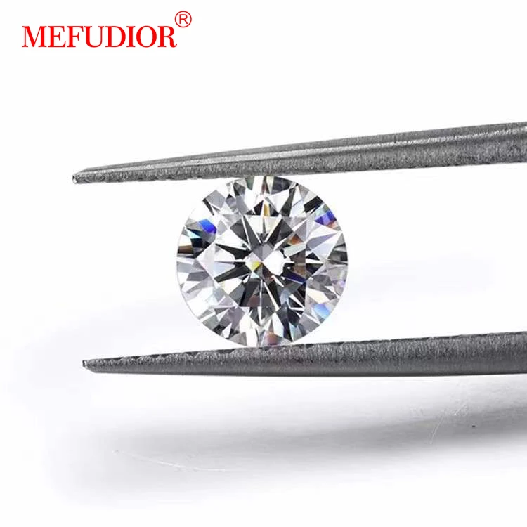 Hot sale D color VVS GRA certified white fire round moissanite diamond Gemstone jewelry loose Round Stone