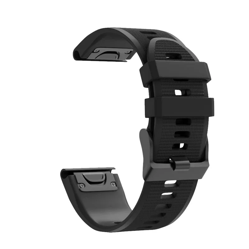 Rubber Watch Band for Garmin Fenix 6/6 Pro, Quick Fit 22mm Sport watch Straps