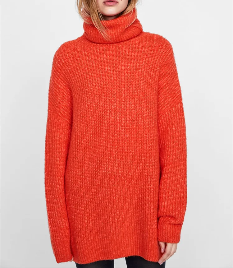 Hot Sale Winter Cashmere Sweaters Women Plus Size Pullover Turtleneck Sweater mohair sweater