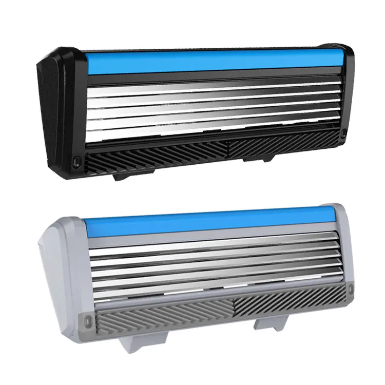 Custom Shape Man Plastic Shaving Razor Blade 5 Sharpener Blade Refills For Men