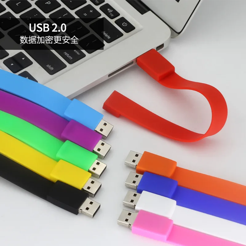 Custom logo 2tb USB flash drive swivel flash disk 32gb pendrive 16gb usb bracelet 32gb Wholesale memory stick pen drive USB key
