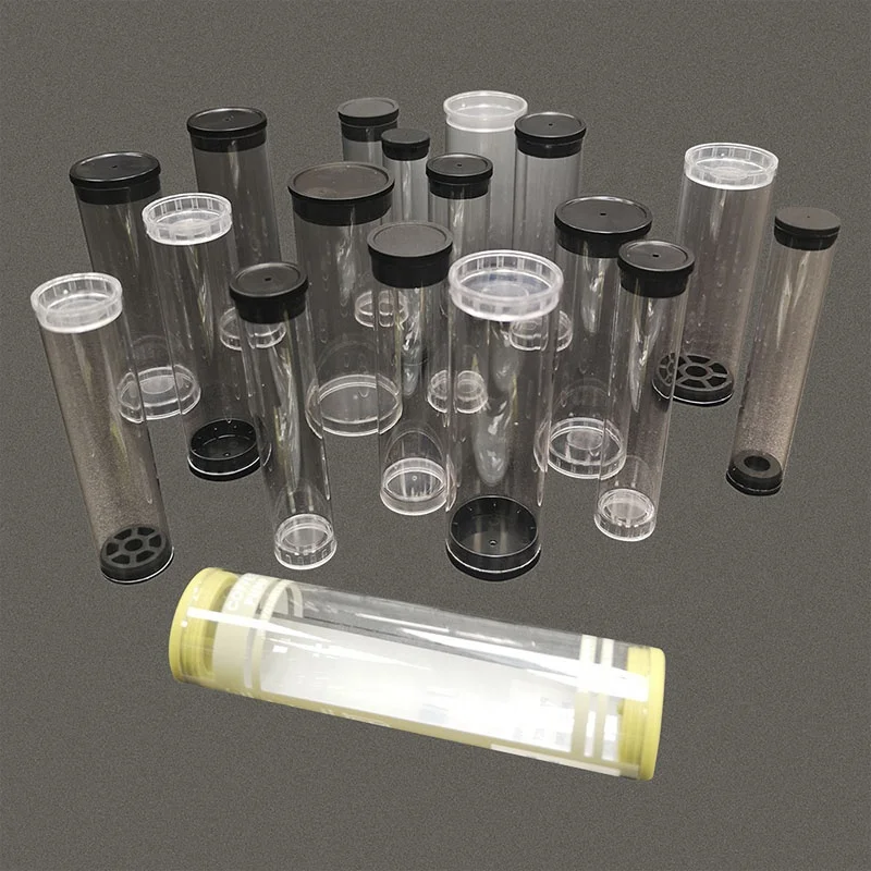 Custom High Quality Cylinder Transparent Clear Polycarbonate Acrylic Pipe Tube With Lid