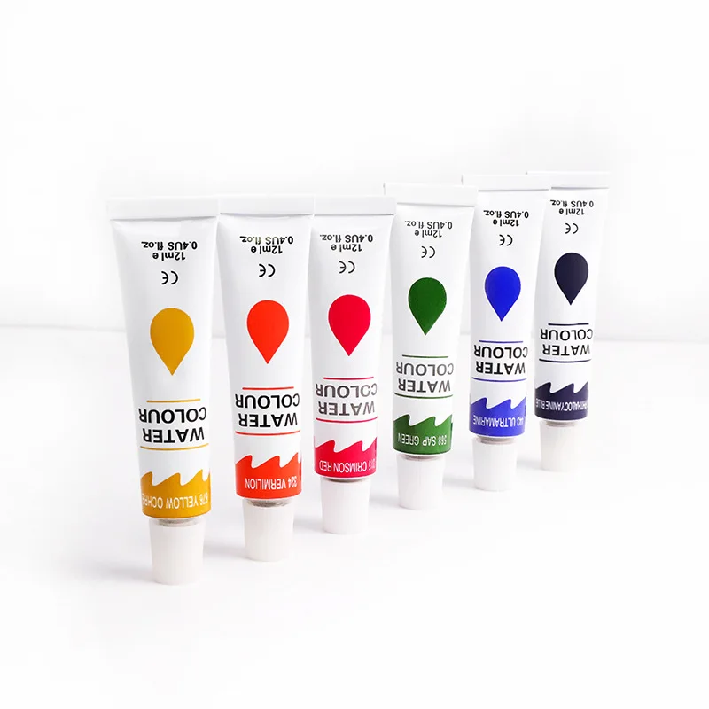 12 colors 6ml 12ml watercolor pigment boxed set painting sketch boxed manufacturer delivery guarantee