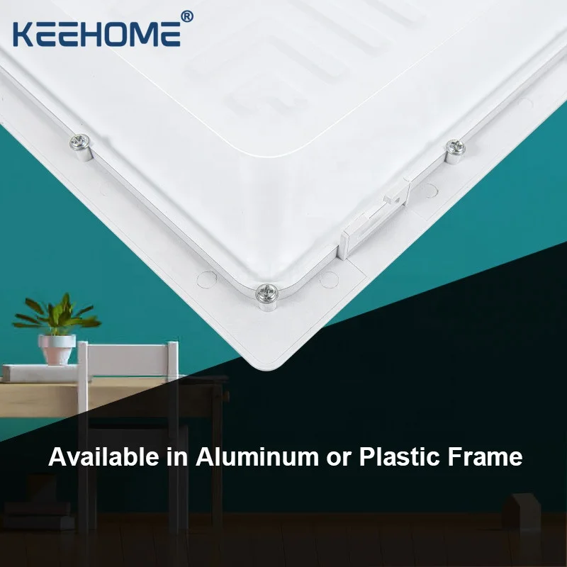 Super Bright 90lm/w Indoor Office Residential Plastic Body Back Lit Commercial Slim Led Panel Lights Suppliers