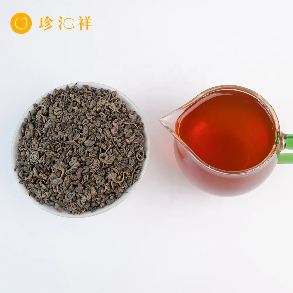 Low cost green tea gunpowder 9373 Fresh tea from local Chinese supplier brand guarantees mellow taste