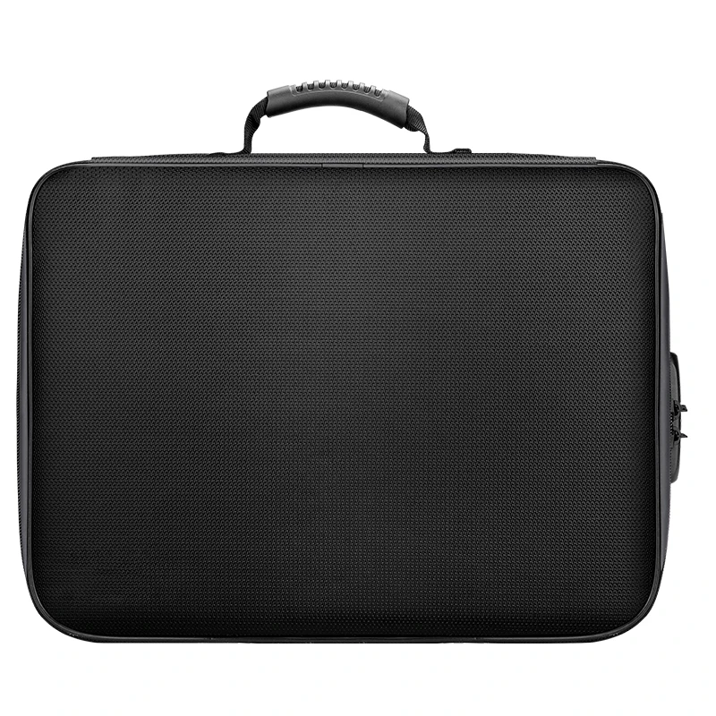 Travel Document Organizer Case With Coded Lock Document Carry Bags File Storage Organizer  Fireproof Safe Protect Bag