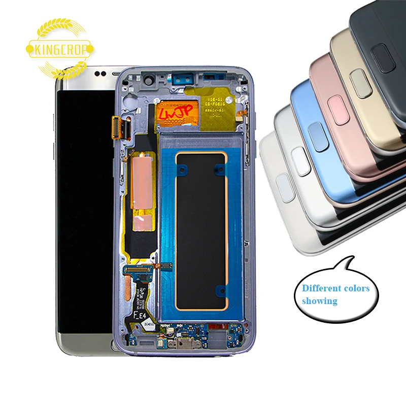 Mobile Phone LCD Display For Samsung Galaxy S7 edge LCD Touch Screen With Frame Assembly