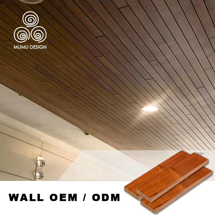 MUMU Manu facture 3D Models Decor Cafe Restaurant Furniture Hotels Wood Pattern Ceiling PVC