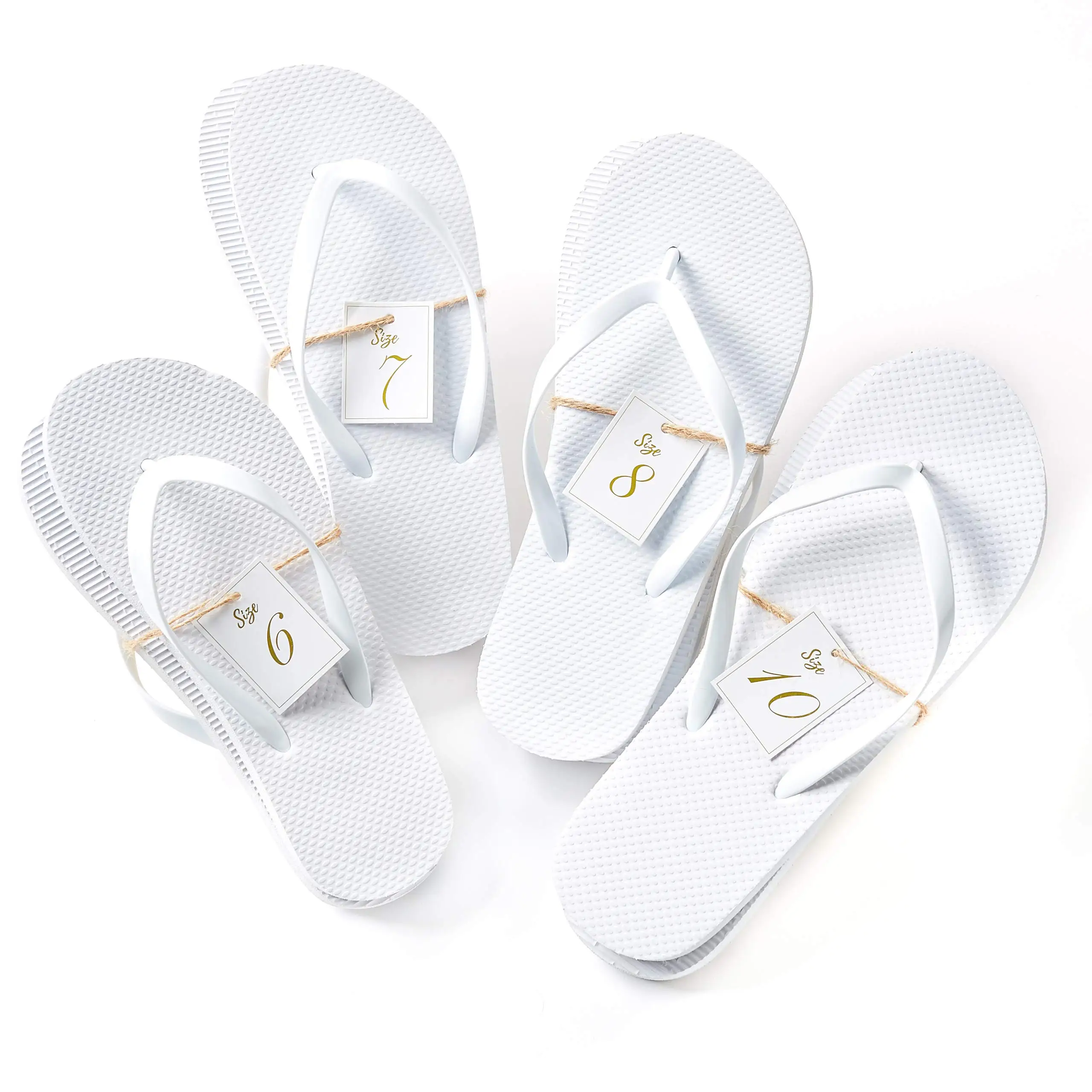 Summer Custom Slippers Slide Beach White Cheap Wholesale Flip Flops Wedding
