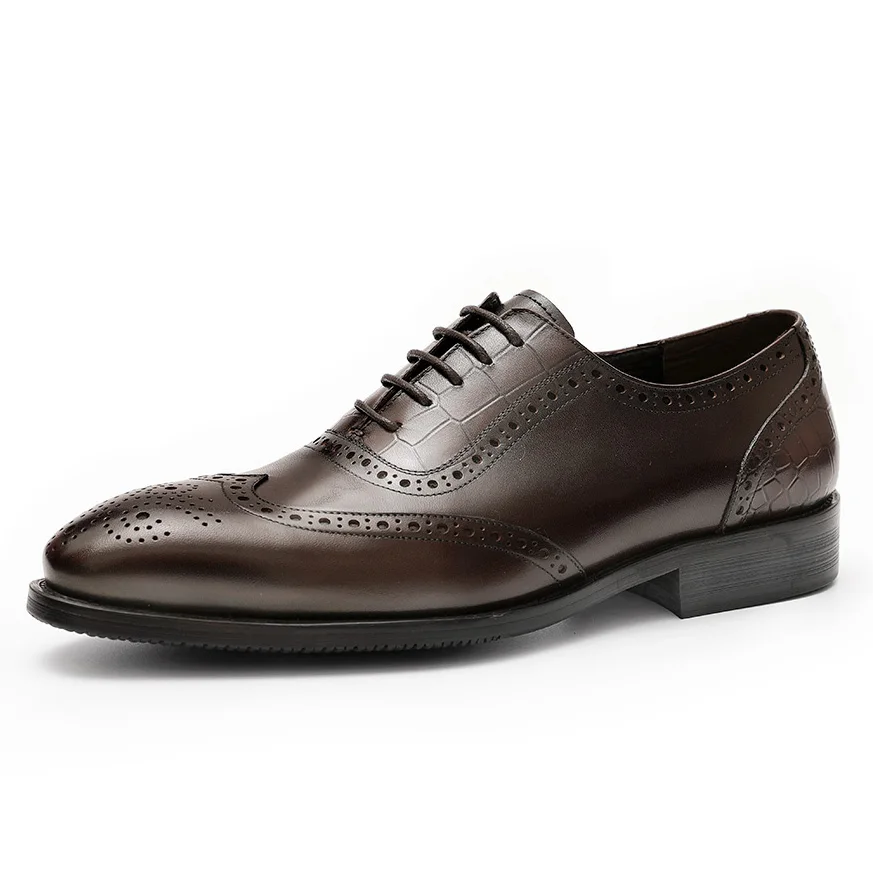  Wholesale Luxury Custom Genuine Leather Dress Shoes Men For