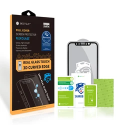 Bestsuit Full Coverage Flexible Glass 3D Real Glass Touch Film for iPhone 13 Pro 12 mini