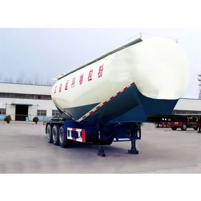 55cbm used Bulk bulker cement tank semi trailer truck price air compressor for bulk