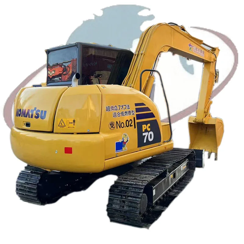 Бесплатная доставка сделанный в Японии землеройный экскаватор Komatsu PC70-8 гусеничный escavadora 7 тонн Шанхае Китай