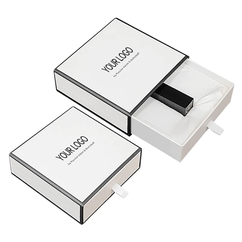 Custom High Luxury Cardboard Box Slid Drawer Lipstick Watch Bottle Perfume Packaging Rigid Gift Paper Boxes With Foam Insert