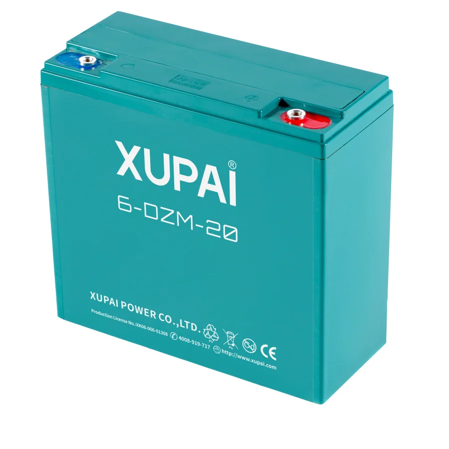 XUPAI 6-DZF-20 12V 20AH SLA Batteries 7.0KG for scooter_4