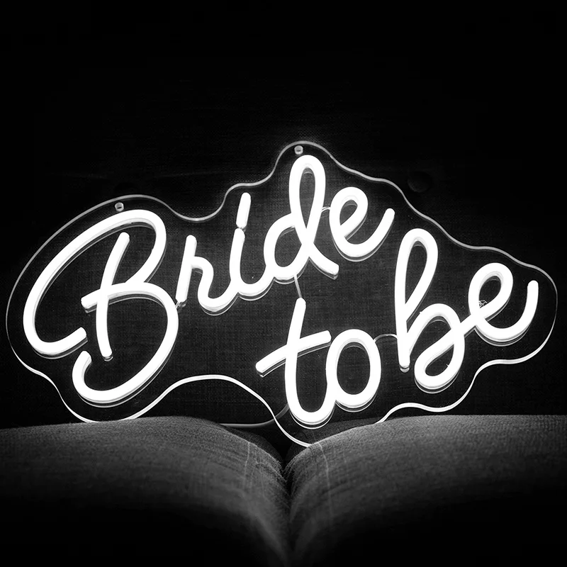 Hand make DIY name Logo Billboard Flex LED Hello Gorgeous Neon Light Acrylic board custom bride to be neon sign