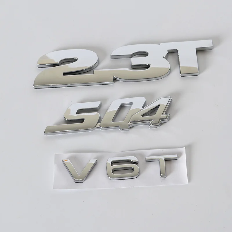 Premium chrome silver 3D metal abs plastic auto car emblems custom logo badge