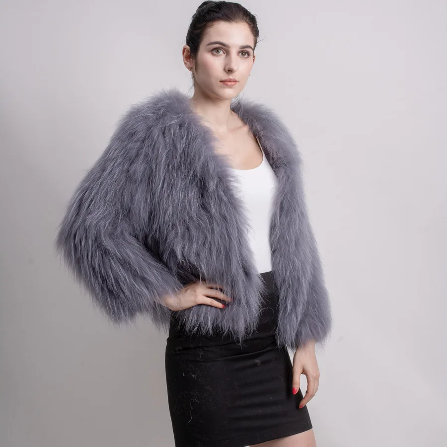 QIUCHEN 2021 new short coat genuine real silver fox fur vest full pelt women QC1804
