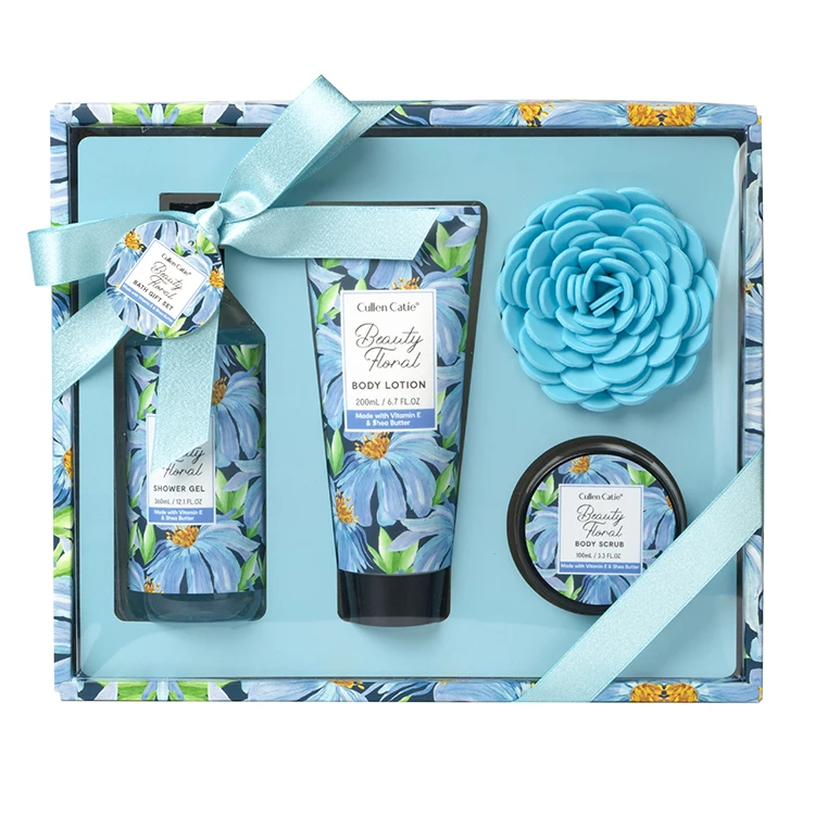 Wholesale Private Label Body Care Cleansing Moisturizing Shower Gel Body Lotion Plant Essence Nourishing Shower Gift Set