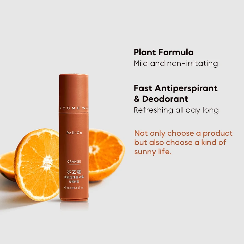 Natural ingredients contain no additives Body Deodorant Roll-ball Bottle Custom Body Antiperspirants Roll-ball
