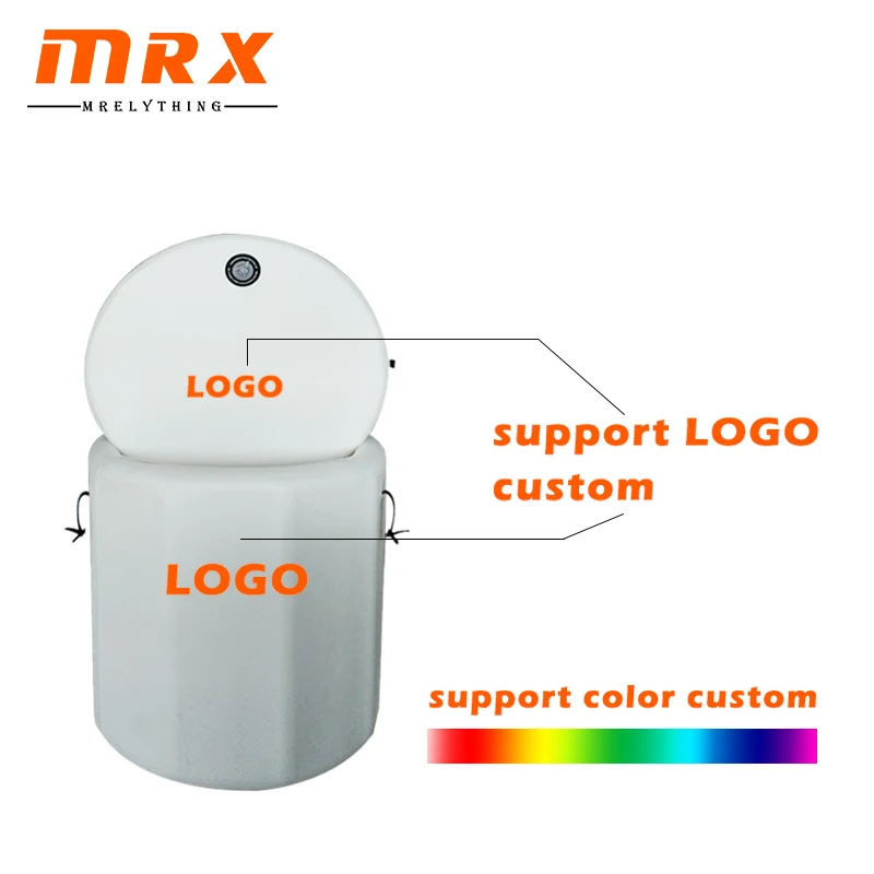 MRX oem custom white black outdoor inflatable cold plunge tub insulated luxury foldable plunge ice bath tub for adults with pump