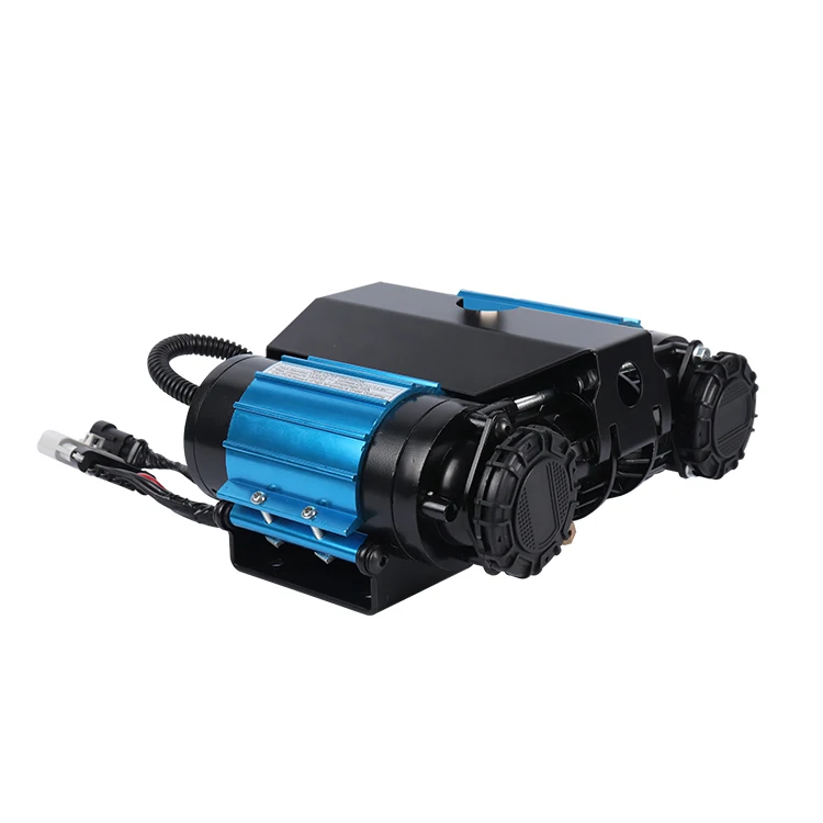 Two Cylinder Air Tools 12v dc Arb or Hf Car Air Compressor Pump Tire Inflator with installation Style for Air Brake