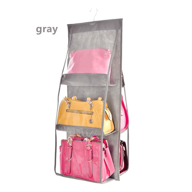 Hot Sale Dust Bag For Handbags Double-sided Non-woven Storage Hanging Bag Wholesale Dust Proof handbag storage bags