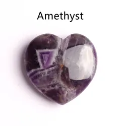 Hot Sale Natural Crystal Healing Stone Heart Shaped Flat Back Gemstone Heart Necklace Pendant For Gifts