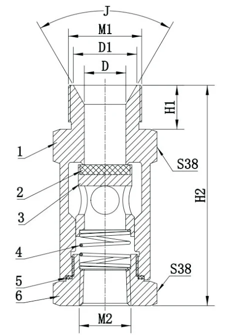 DH15F Cryogenic Check Safety Valves TYPE DA-04 DA-04B Accessory for Dewar Bottle Gas Cylinders