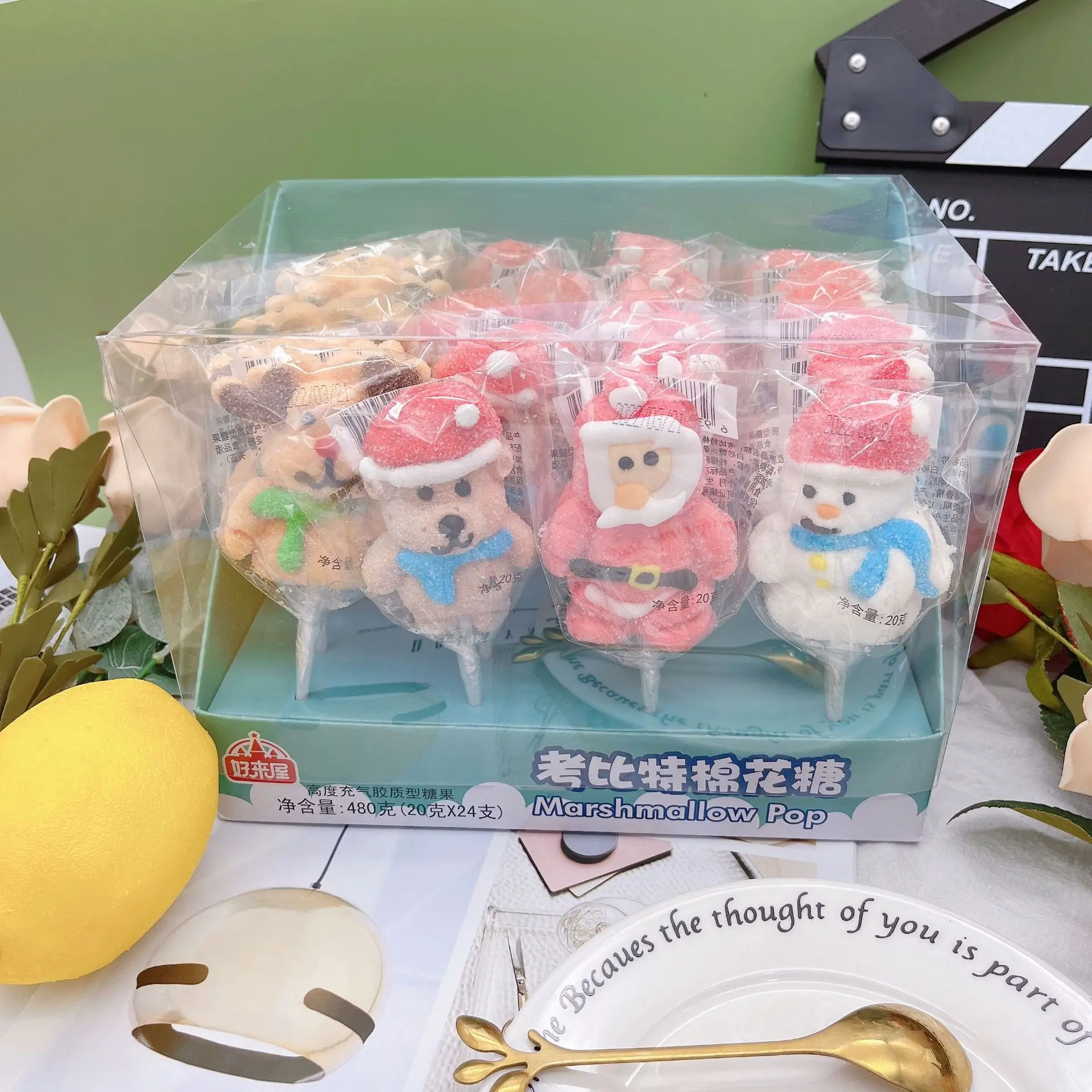 New Hot wholesale Cartoon-Shaped Cute Candy High marshmallow Lollipops for children