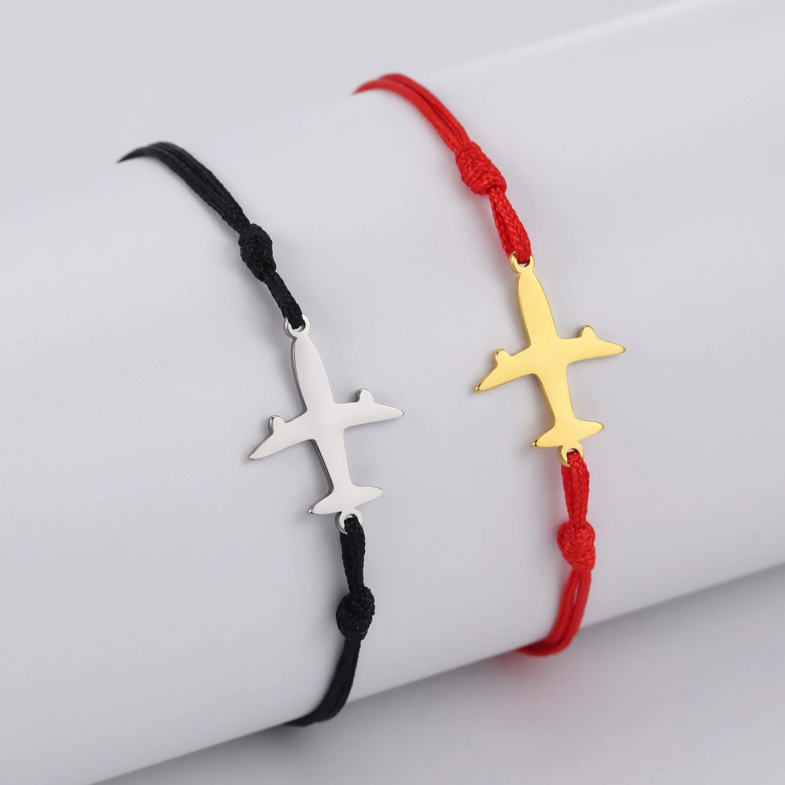 Wholesale Custom Made New Design High Quality 18K Gold Plated Metal Plain Stainless Steel Airplane Aircraft Charm Pendant Blank