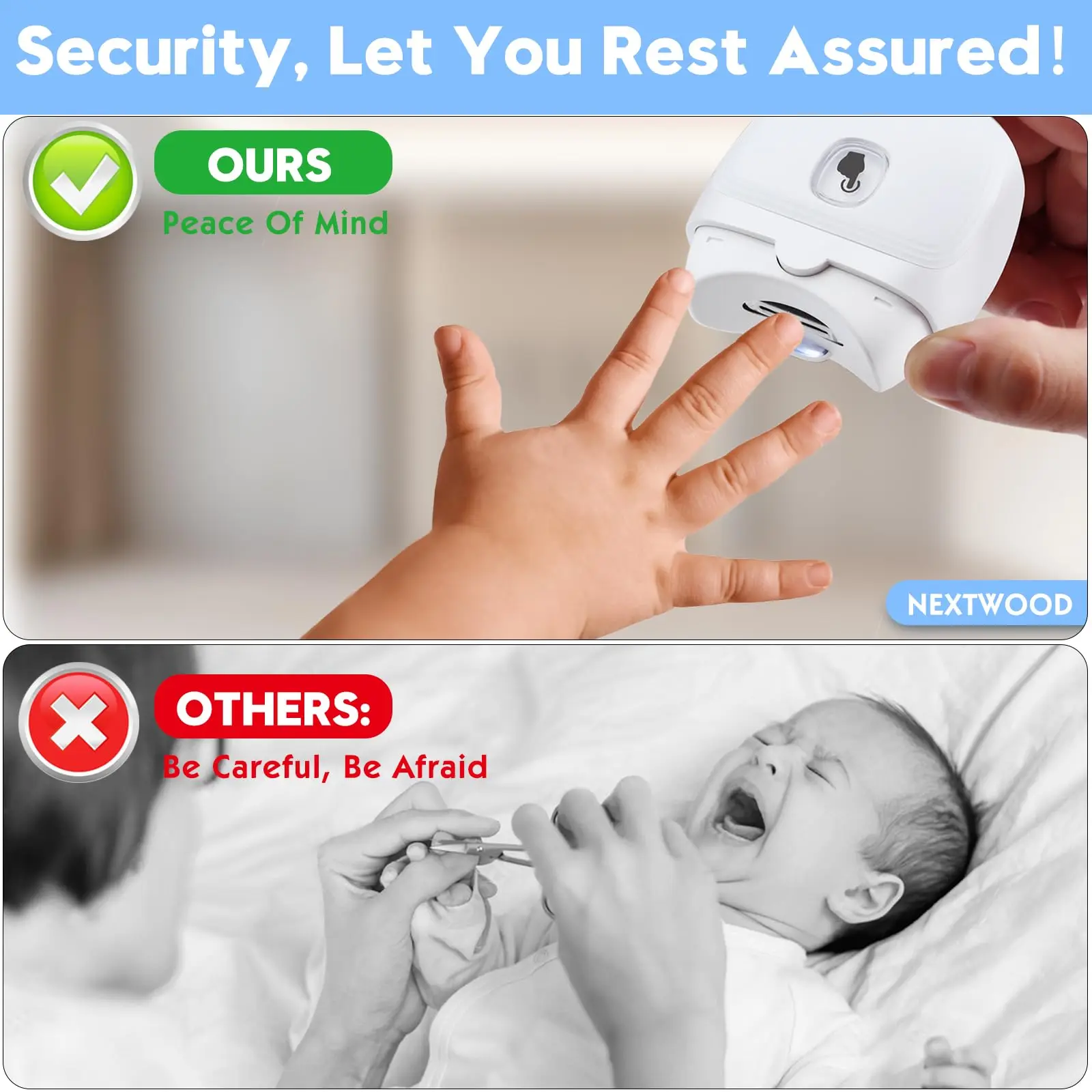 USB Rechargeable Safety Fingernail Trimmer ZJD003 Electric Automatic Baby Nail Trimmer Electric Nail Trimmer Fingernail Cutter