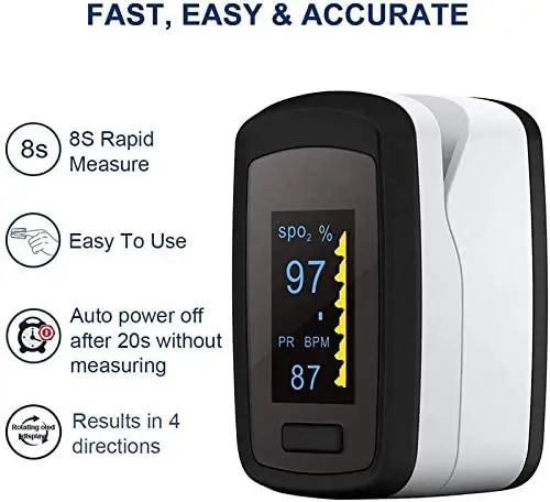 
top seller finger pulse oximeter OLED screen finger oxygen monitor 