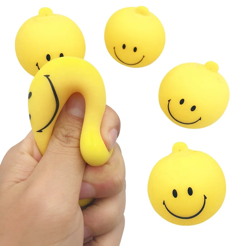 Пользовательские печати emoji смайлик уход за кожей лица мягкие мягкими squeeze стресс рельеф мяч для детей и взрослых