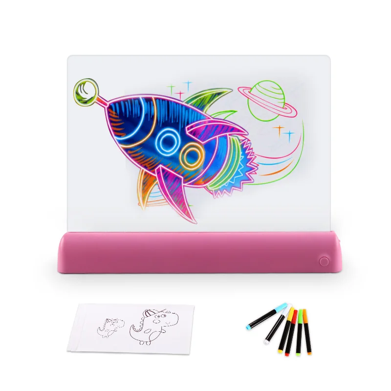 hot sale Led Light Pad 3d magic drawing board Educational Glow Pad