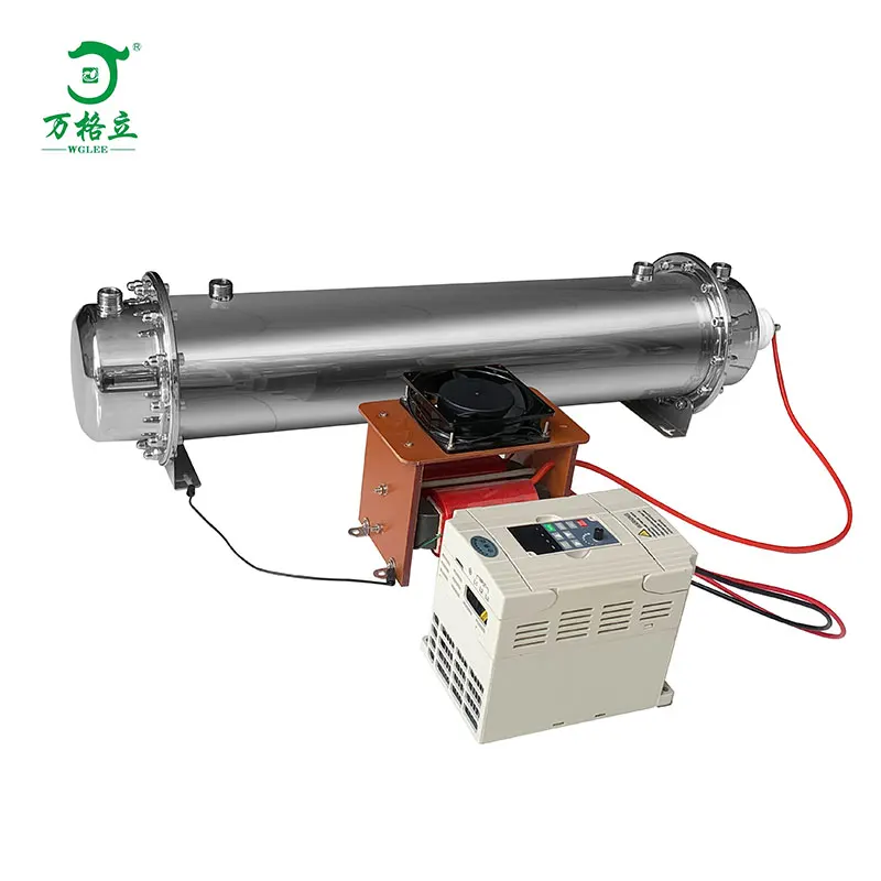 Water-cooled 100 g/h quartz ozone generator used for water treatment and air treatment