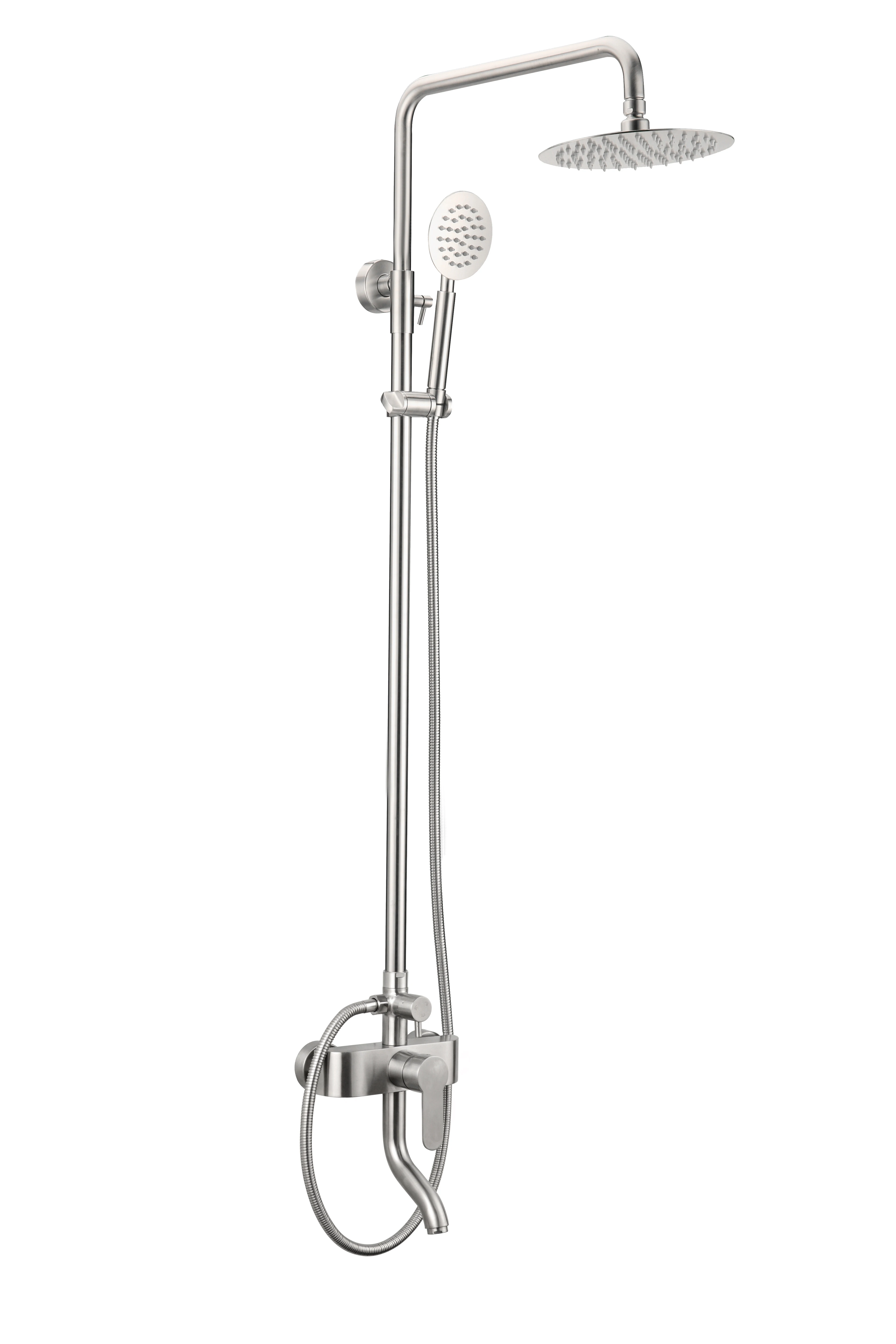 2023 Hot Sale All Weather Chrome Stainless Steel Beach Garden Pool Outdoor Shower