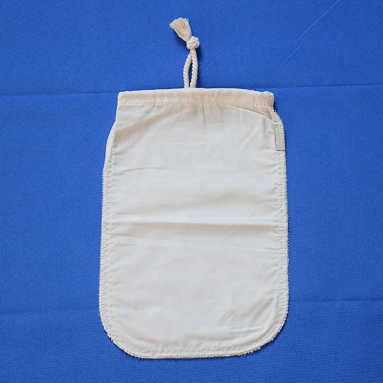 13x13 Inch 200 Micron Food Grade High Quality Nylon Filter Bag Multifunction Organic Cotton for Nut Milk bag