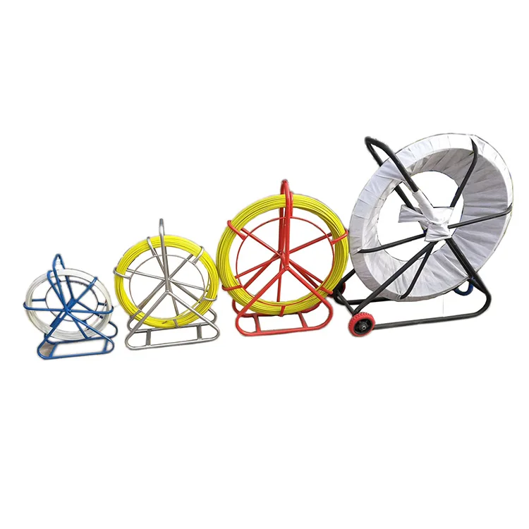 fiber glass snake rod fiberglass 150m 6mm cable rodder cable laying tools fiber snake duct rodder