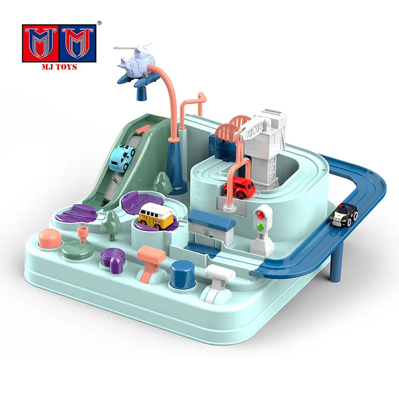 Funny Education Smart Mini Car Big Adventure Track Toy City Rescue Engineering Vehicles Car Track Toys