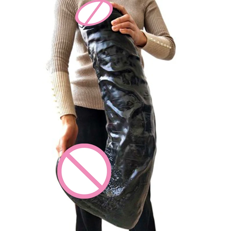 66cm 25.98 inch flesh black big dildo giant plug anal rubber penis FAAK sex shop 15.5cm 6.1 inch diameter dildos gigantes