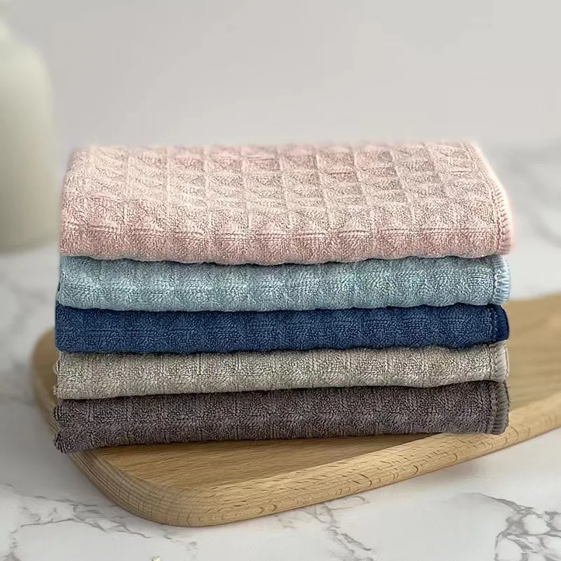 Lightweight Waffle Super Absorbent Commercial Kitchen Microfiber Cloths Cotton Rags for Dish Polishing and Dust Removal