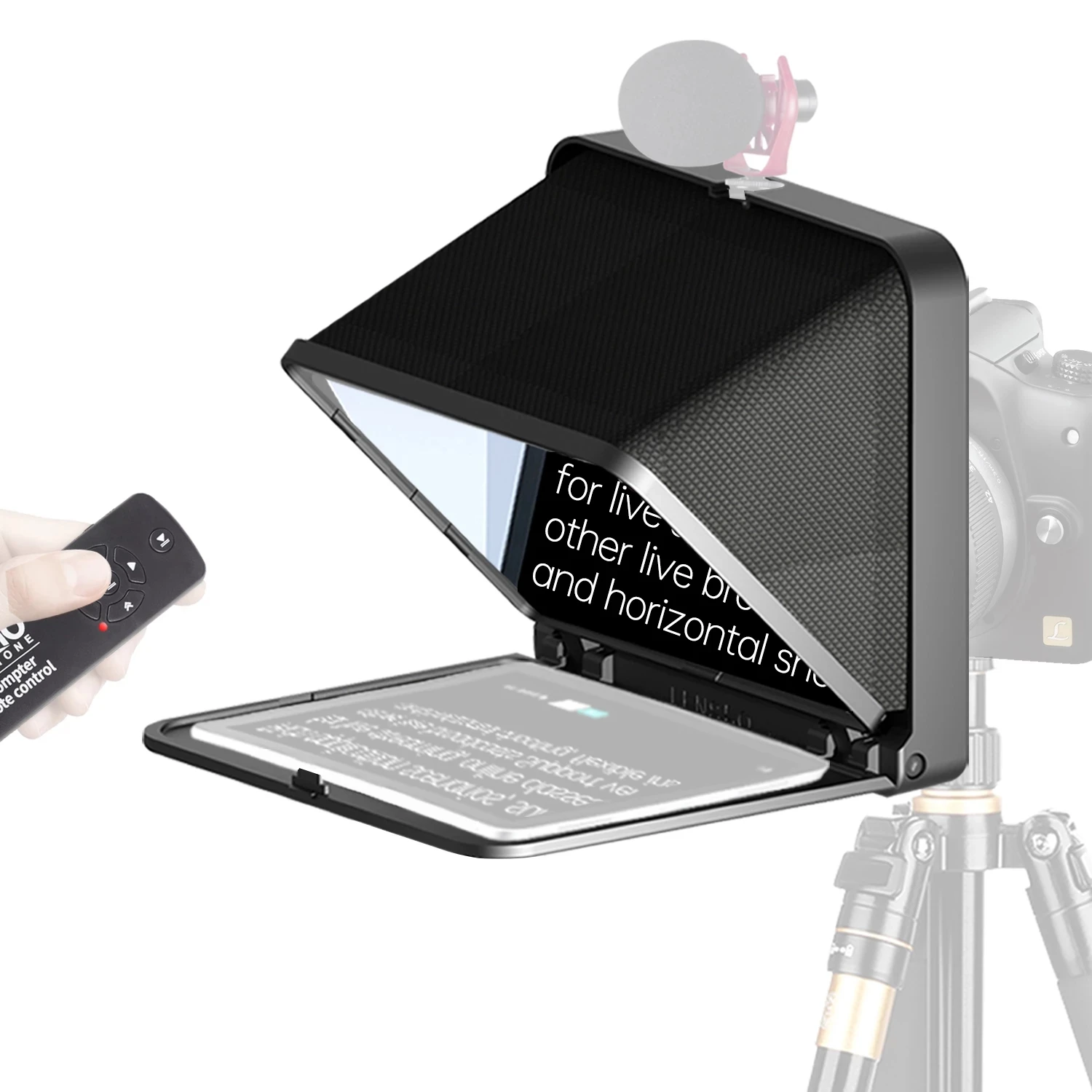 LENSGO TC7 складной телесуфлер портативный для телефона камера прямого эфира видео интервью планшета 7 9 дюйма iPad