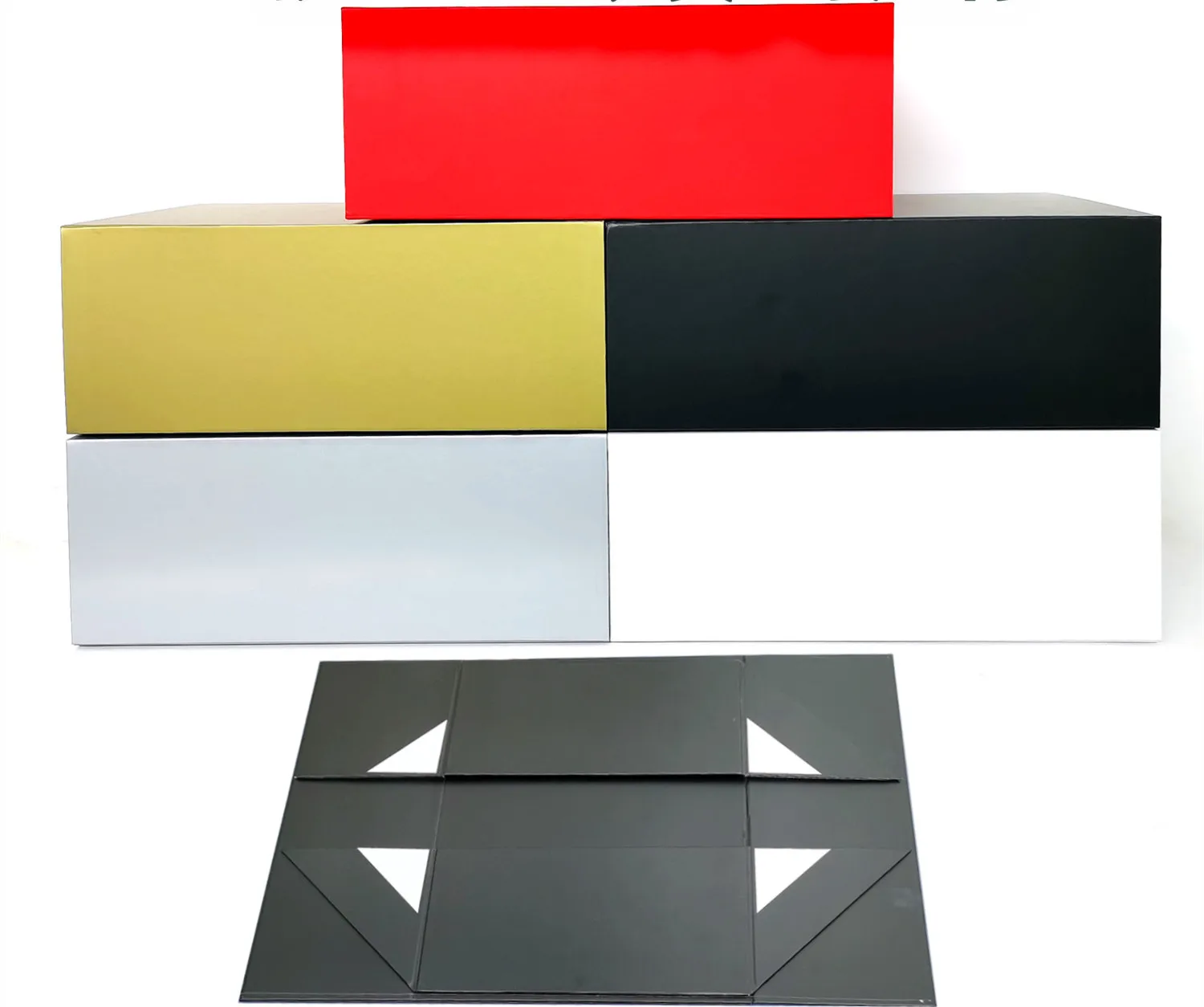 RTS индивидуальная одежда, черная матовая жесткая Магнитная Подарочная складная коробка