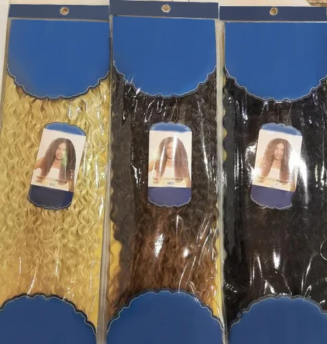 22inch high quality synthetic bundles classic hair bundles classic weave hair synthetic wave bundles heat resistant