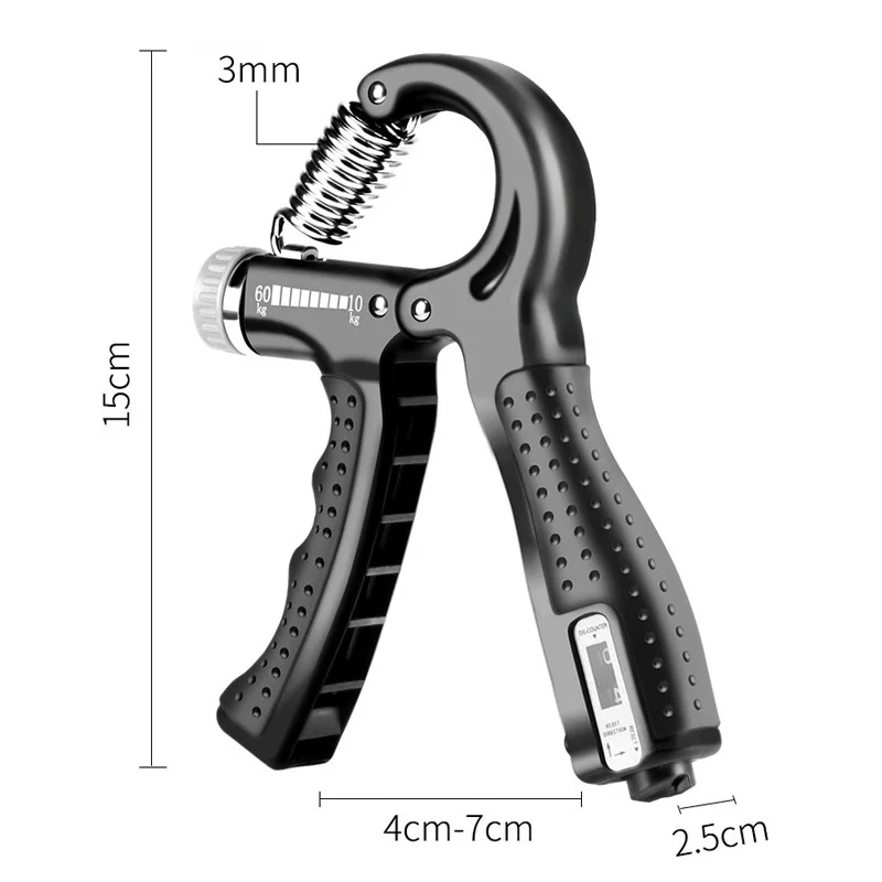 power exercise gripper strengthener hand grip finger fitness gym equipment hand grip R type adjustable hand grip